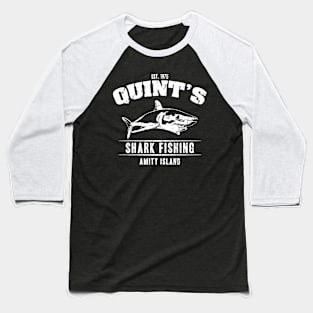 Quint's Shark Fishing Baseball T-Shirt